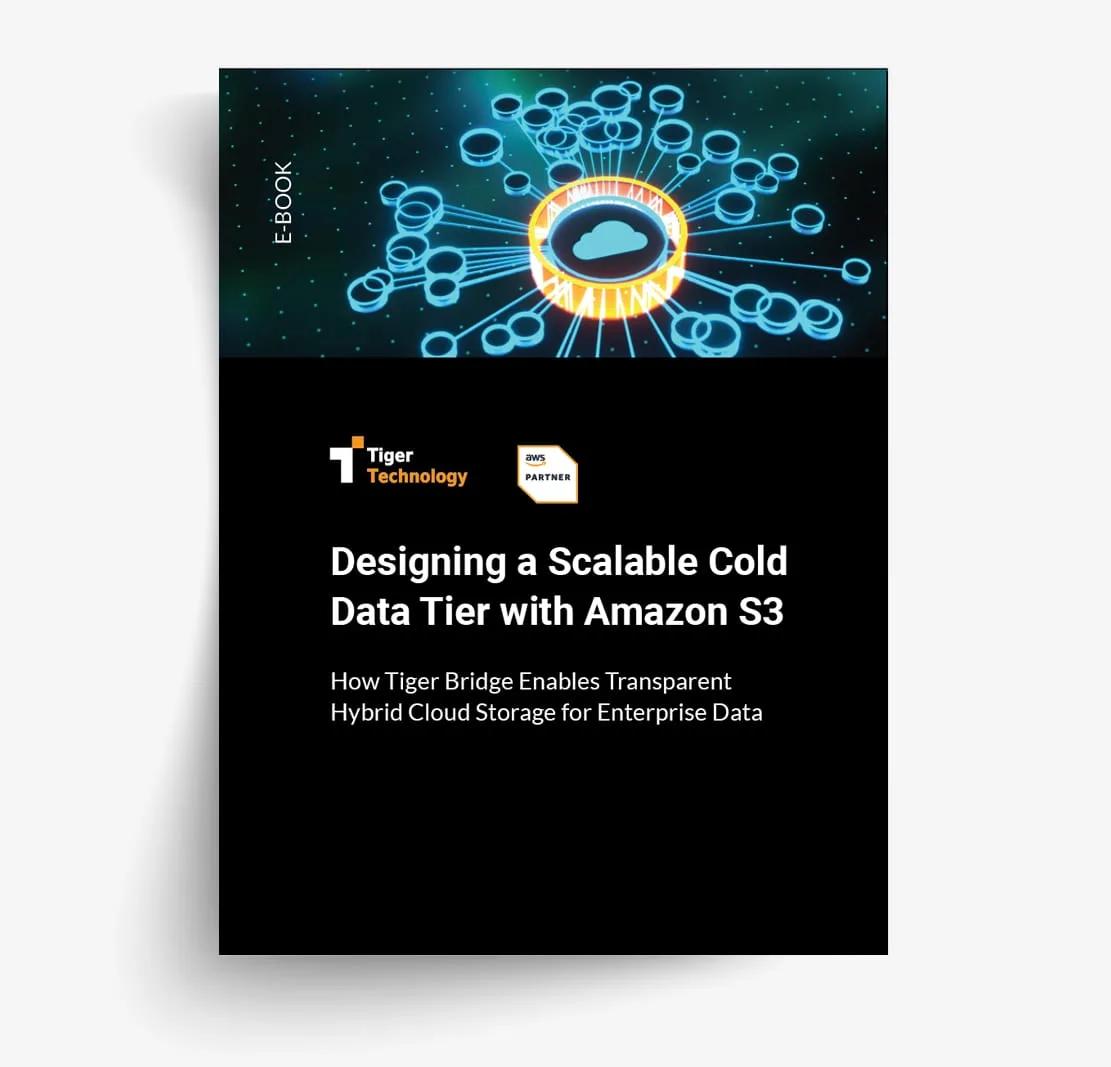 Designing a Scalable Cold Data Tier with Amazon S3 — eBook cover
